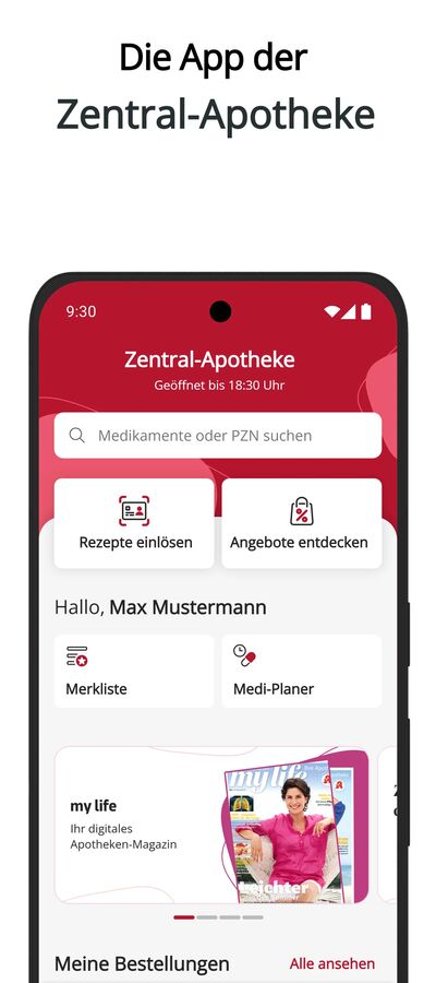 App der Zentral-Apotheke App der Zentral-Apotheke